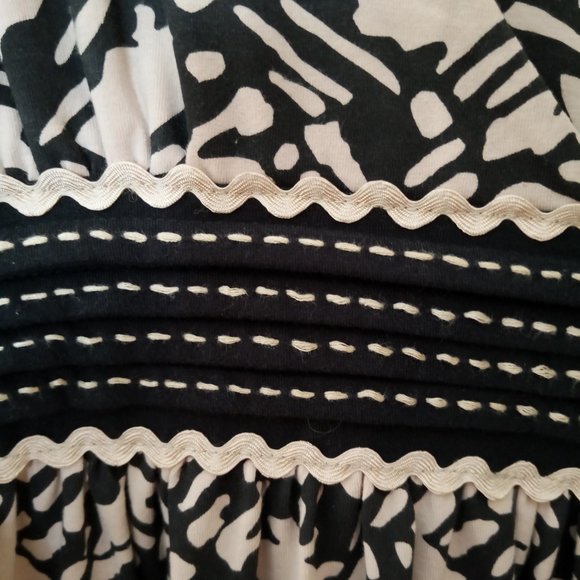 Basil & Maude Balinese Print  Empire Waist  One of a Kind Dress  I  Sample Size - Picture 3 of 5